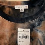 Socialite Navy Tie Dye Oversized Long Sleeve Tee Size XS Photo 2