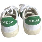 VEJA  Canvas Sneakers White Green Size 6 Photo 5