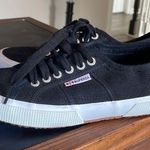 Superga Cute Black / White Womens Worn / Used  Sneakers Photo 0