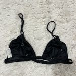 Black Fleur Du Mal Luxe Silk Cotton Poly Triangle Bra XS Stars Photo 2