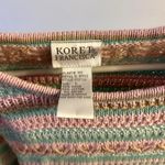 Vintage Koret Francisca Women's GrannyCore Pastel Short Sleeve Sweater Large Pink Photo 2