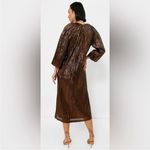 Tuckernuck Hyacinth House Dorinda Midi Dress Size XS Bronze Metallic Holiday Photo 3