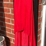 White House | Black Market NWT RED HI-LOW BLOUSON HALTER PARTY COCKTAIL DRESS 4 Photo 5