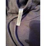 Fabletics  charcoal black scuba neck women’s medium hoodie, front kangaroo pocket Photo 1