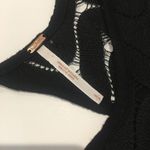 Free People  Black Dress sz S Keyhole Open back long sleeve Dress Photo 7