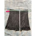 Xhilaration NWT!  Black Metallic Silver Pull On Mini Skirt XXL Photo 6