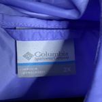 Columbia Lavender and White Windbreaker Jacket Photo 1