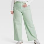 Universal Threads Universal Thread Wide Leg Crop Pants Mint Green Size 8 Photo 5