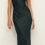 Reformation  Casette silk dress black size 0 Photo 0