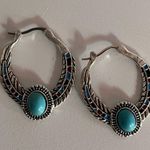 Handmade Multicolored Boho Stone Decor Earrings – Stainless Steel Photo 4
