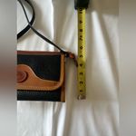 Dooney & Bourke Vintage  Black & Brown Fold Over Leather Crossbody Shoulder Bag Photo 10