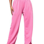 SheIn 🔃High Waist Pink Wide Leg Sweatpants Photo 0