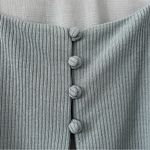 SABO Daria Square Neck Long Sleeve Top Dusty Blue S Photo 6