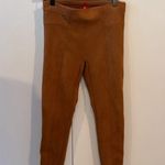 Spanx Nwot  Faux Suede Leggings M Rich Caramel Brown Photo 6
