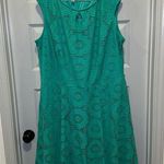London Style Collection Teal Lace Scoop Neck Sleeveless Aline Dress 22W Size undefined Photo 0
