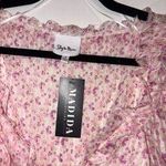 Sky to Moon  Boutique Pink Floral Pink Top Size Small New With Tags Photo 6