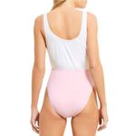 Daniel Cremieux Cremieux Seawater White & Mauve Colorblock One Piece Swim Suit New Size Medium Photo 1