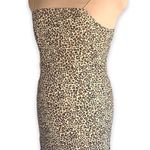 Kendall + Kylie Dress Tan Leopard Animal Print Spaghetti Strap Bodycon Mini Photo 3