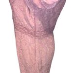 Downeast lace sheath dress mauve pink Medium High Neck Photo 7