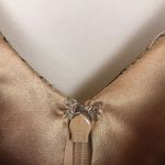 Theia Women’s Floral Gold Black Metallic Mesh Sleeveless Formal A Photo 7