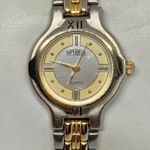 Superatic vintage women’s watch 25mm case gold silver tone Quartz analog running Photo 0