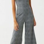 Forever 21  Plaid Glen Culotte Jumpsuit size medium stretch Photo 2
