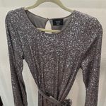 VICI Metallic Sequin Long Sleeve Dress Photo 3