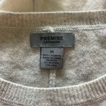 Premise  Gray and Cream Striped Cashmere Sweater Photo 3