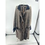 Lysse Cabin Faux Mink Long Coat Chevron Women’s Size Large/Extra large Pockets Photo 10
