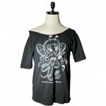 Bichota Official Merch Off Shoulder Graphic TShirt Fairy Bee Design Karol G Photo 0