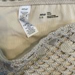 Aerie  Cream Crochet Cheeky Bikini Bottom size Large Photo 9