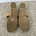 White Mountain Slide Wedge Slip On Sandals Size 11 Tan Braided Photo 2