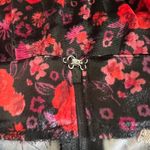 FRANCESCA'S MI AMI Velvet Flare Mini Skirt Red Black Sz S Whimsy Goth Retro Photo 4