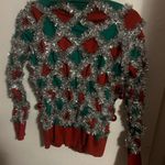 Tipsy Elves Women’s tacky tinsel cardigan sweater Photo 1