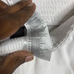 Adidas white and gray high waist elastic band running shorts women's size small Photo 3