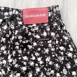 Floral Print Denim Mini Skirt 26 Black Photo 4