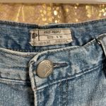Free People  High Rise Medium Wash Side Slit Denim Festival Shorts, 30 EUC Photo 4