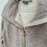Athleta  Luxe Stronger Hoodie Oatmeal Heather Fur Lined S Photo 1