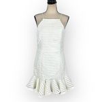Bardot Piper Sleeveless Lace Mini Dress Women's 8 White Flounce Hem NWT Photo 2