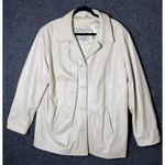 Vera Pelle  Genuine Leather Jacket Coat - Original Quality - Made in Italy -Cream Photo 0