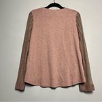 Hem & Thread NWT  Sheer Lace Front Long Sleeve Top Boho Fairycore Women’s Size S Photo 1
