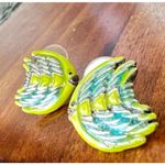 Vintage Fish Earrings Pierced Blowfish Tropical Islands Beach Vacation C… Photo 8