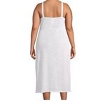 Time And Tru Women’s Medium White Midi‎ Swimsuit Beach Swim Cover Up Dress Photo 1