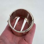 Victoria's Secret  Scandalous Hinged Gold Tone Rhinestone‎ Cuff Bangle Bracelet Photo 9