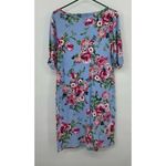 Karen Scott  Sport Womens Printed Floral Blue‎ Dress Sz L Photo 2