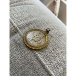 Vintage Pope Paulus VI Saint Christopher Italy Catholic 2 Tone Medal Gold Photo 7