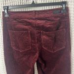 Paige Hoxton Ankle Slim Corduroy Pants Size 27 Dark Currant Wine Photo 7