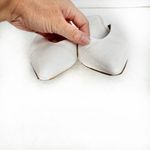 ASOS  DESIGN White Pointed Toe Mules Size 7 Photo 1