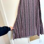 Westport 1962 Women Maxi Purple Pink Black Paisley Geometric Skirt Stretch Slit Photo 2