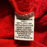 Vintage women’s YSU sweatshirt large hooded hoodie embroidered red spell out Photo 7